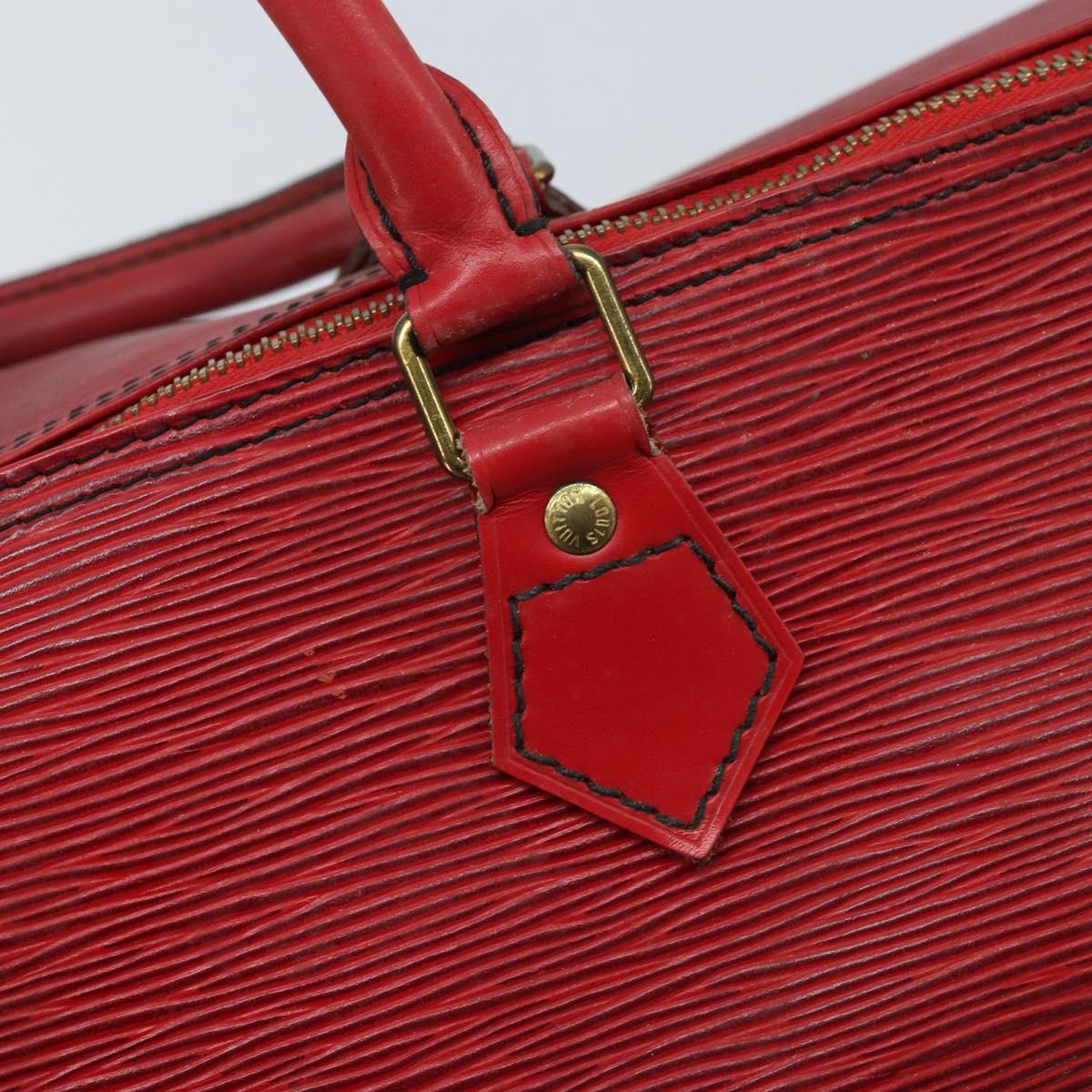 LOUIS VUITTON Epi Speedy 35 Hand Bag Castilian Red M42997 LV Auth YKZ623A