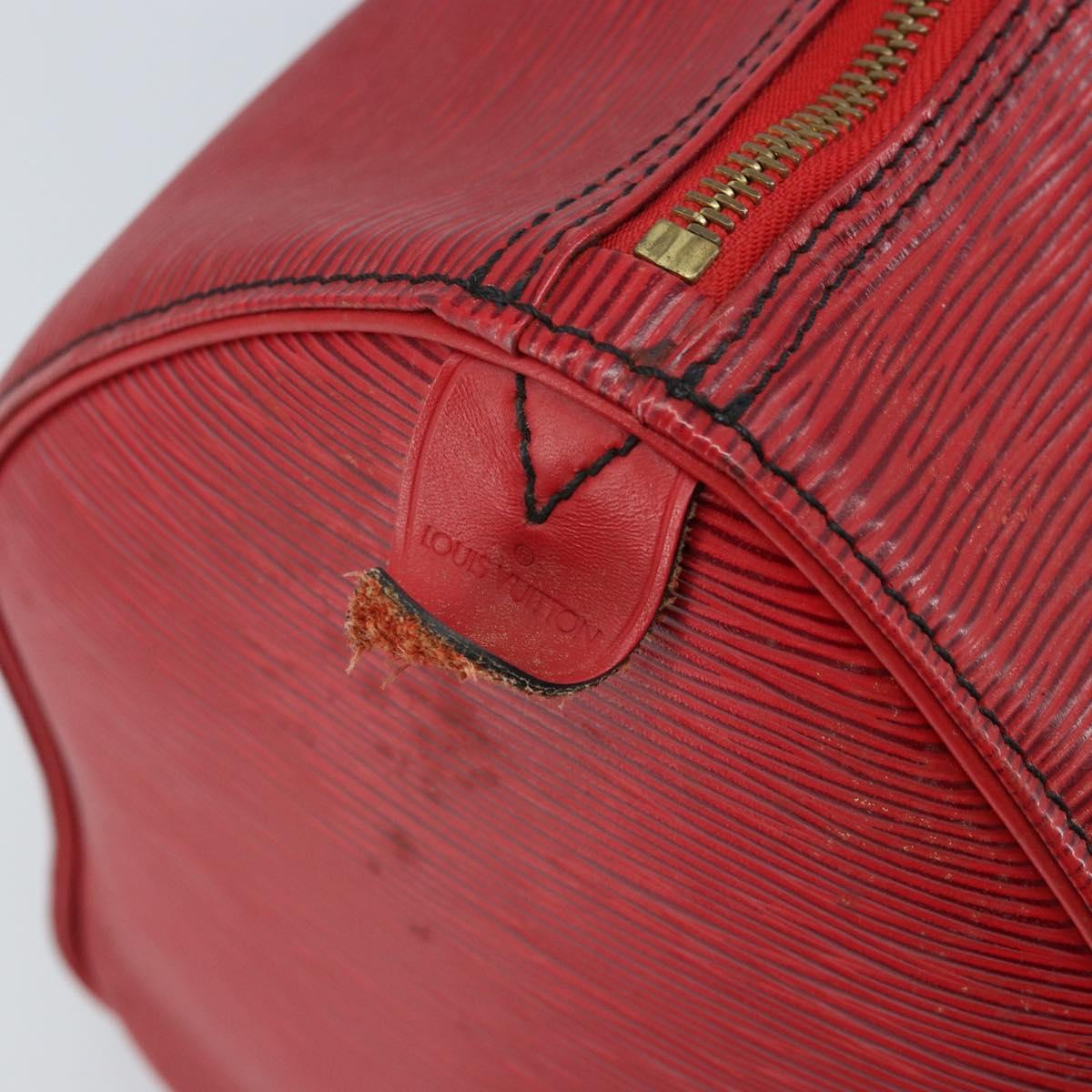 LOUIS VUITTON Epi Speedy 35 Hand Bag Castilian Red M42997 LV Auth YKZ623A
