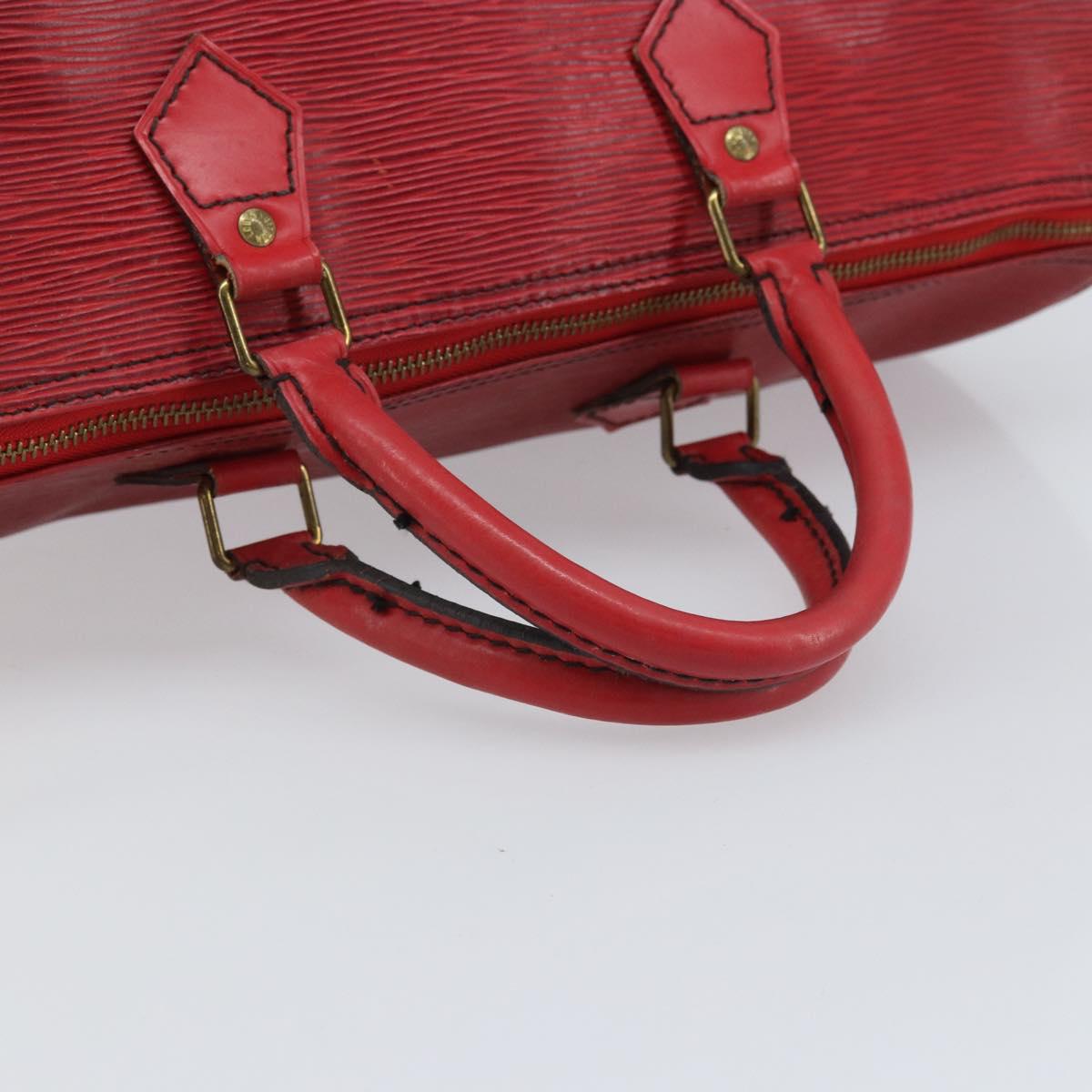 LOUIS VUITTON Epi Speedy 35 Hand Bag Castilian Red M42997 LV Auth YKZ623A