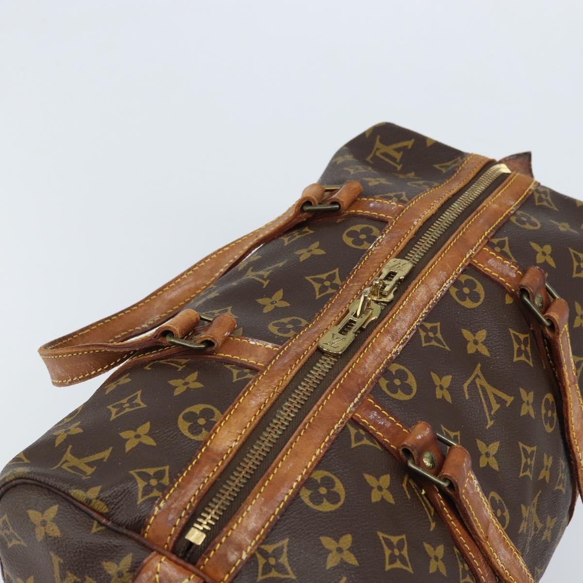 LOUIS VUITTON Monogram Sac Souple 35 Boston Bag M41626 LV Auth YKZ630