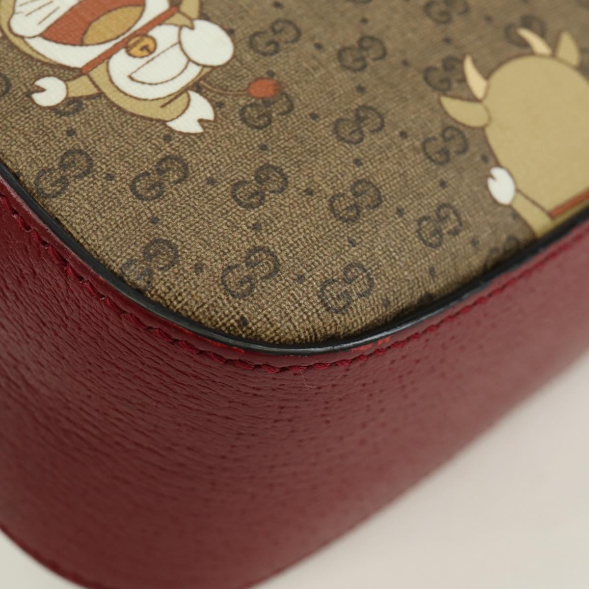 GUCCI Micro GG Supreme Doraemon Collaboration Bag PVC 574886 Auth YKZ711SAM