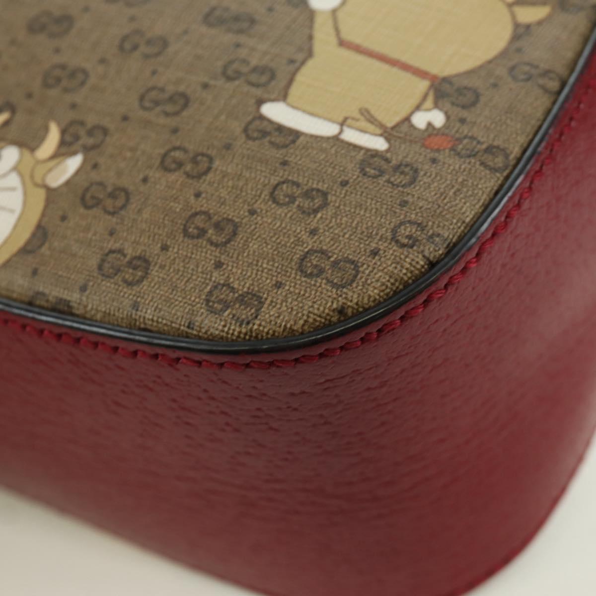 GUCCI Micro GG Supreme Doraemon Collaboration Bag PVC 574886 Auth YKZ711SAM