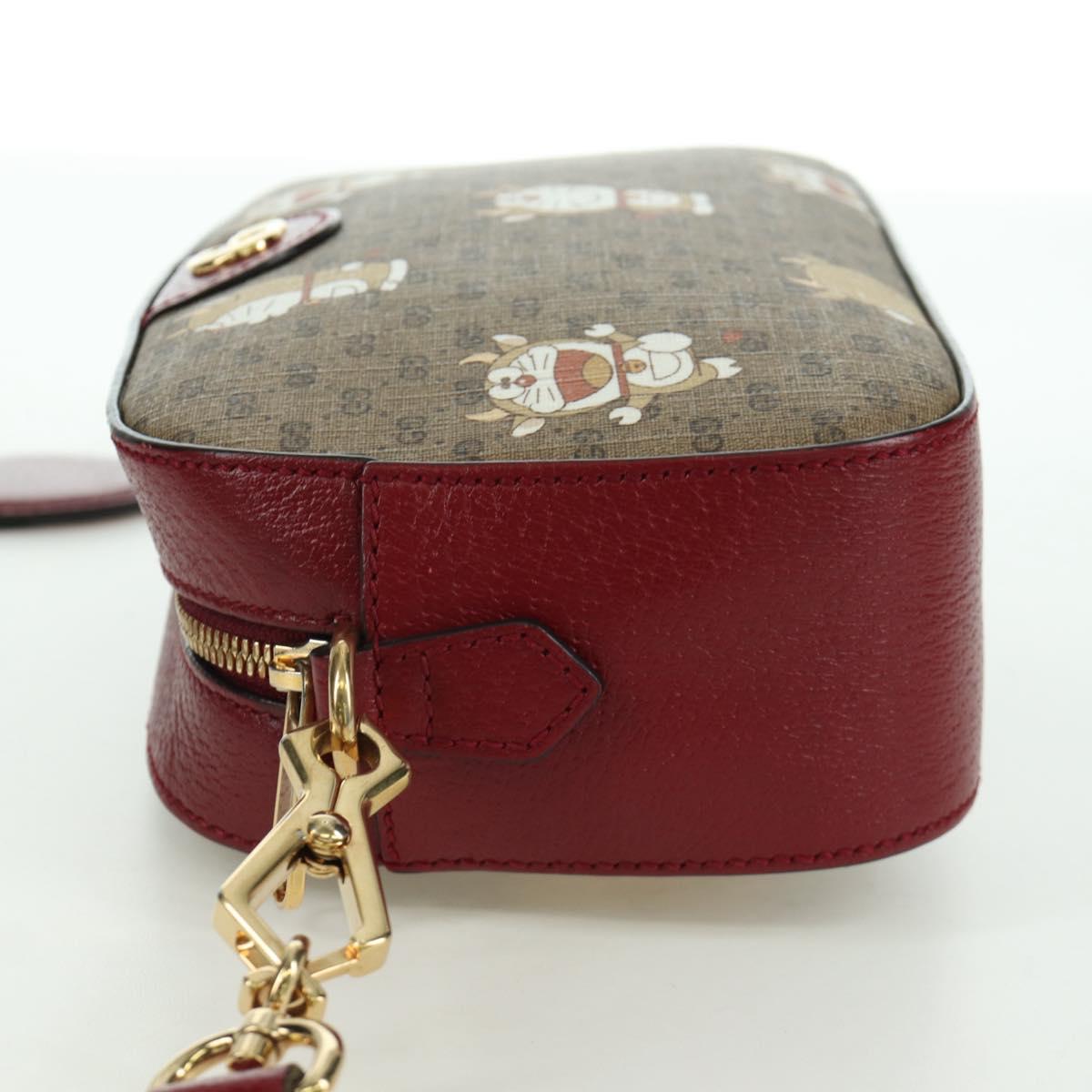 GUCCI Micro GG Supreme Doraemon Collaboration Bag PVC 574886 Auth YKZ711SAM