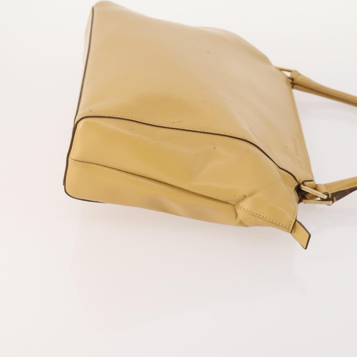 PRADA Shoulder Bag Nylon Leather 3 Set Beige Khaki Auth YKZ717