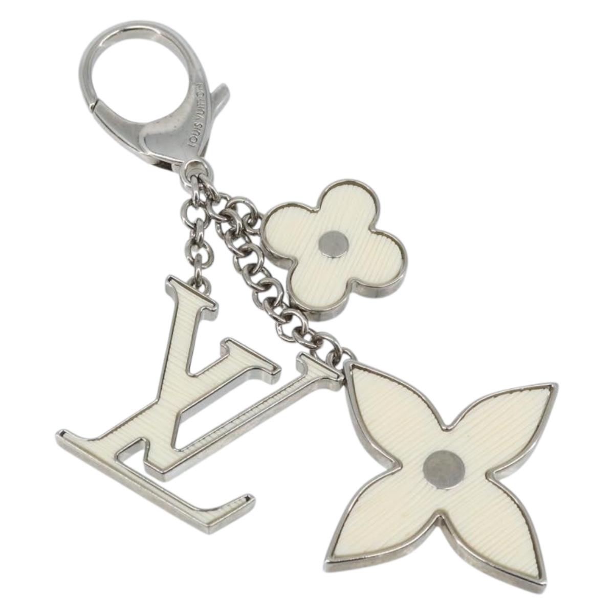 LOUIS VUITTON Bijoux Sac Fleur De Epie Key Holder White M65085 LV Auth YKZ722A