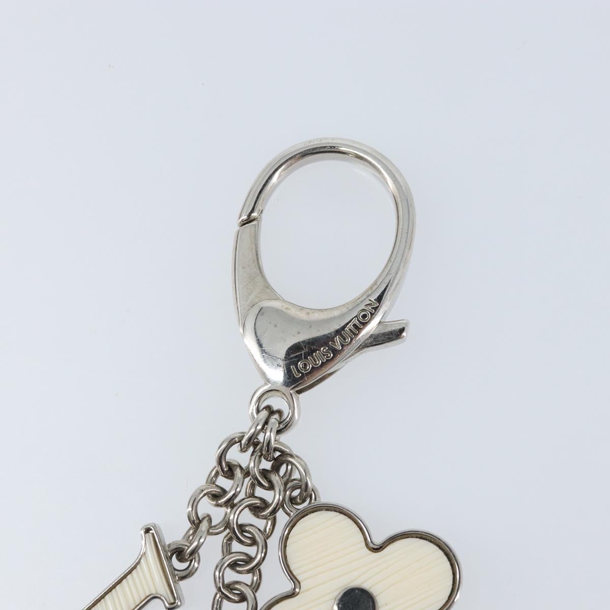 LOUIS VUITTON Bijoux Sac Fleur De Epie Key Holder White M65085 LV Auth YKZ722A