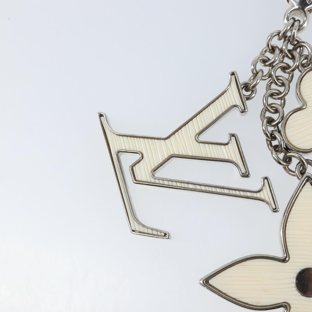 LOUIS VUITTON Bijoux Sac Fleur De Epie Key Holder White M65085 LV Auth YKZ722A