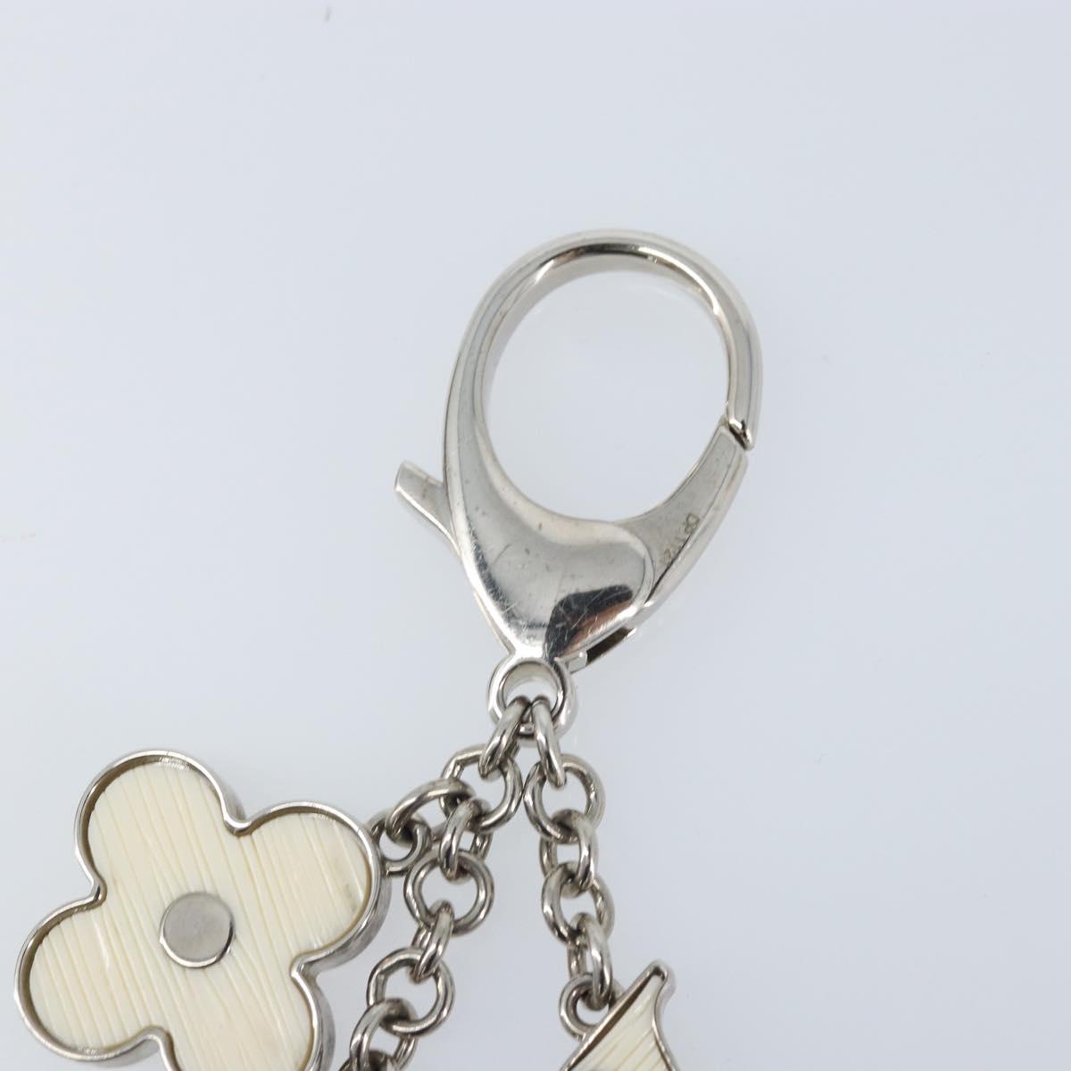 LOUIS VUITTON Bijoux Sac Fleur De Epie Key Holder White M65085 LV Auth YKZ722A
