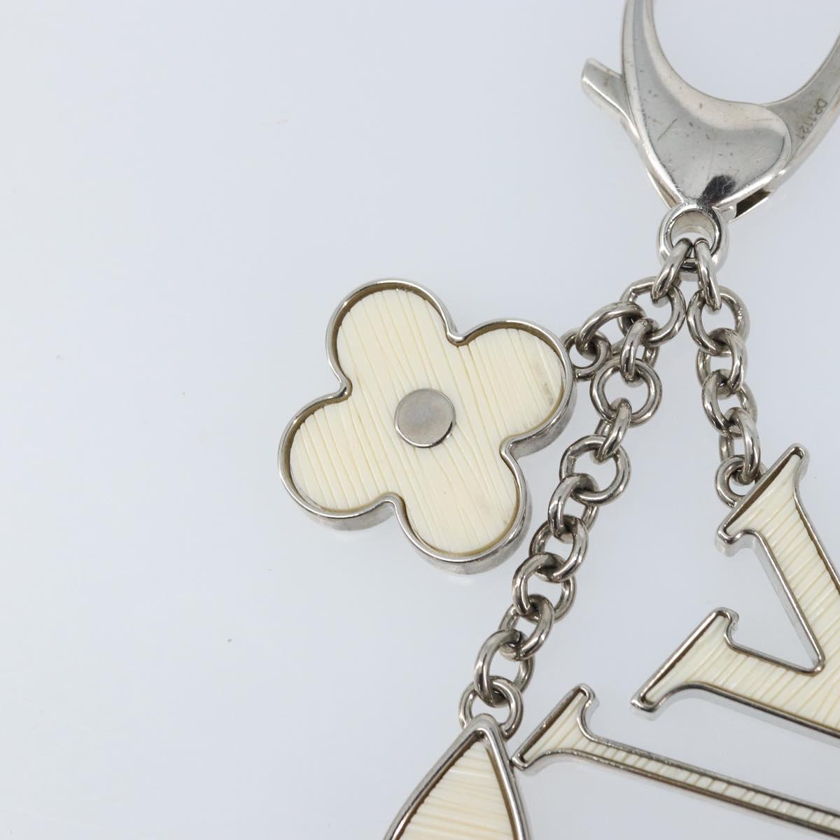 LOUIS VUITTON Bijoux Sac Fleur De Epie Key Holder White M65085 LV Auth YKZ722A