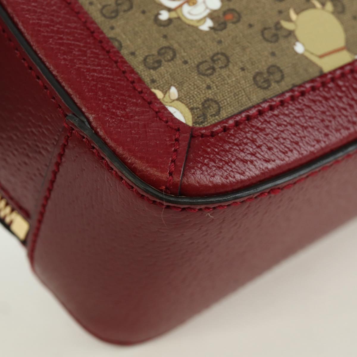 GUCCI Micro GG Supreme Doraemon Collaboration Bag PVC 655596 Auth YKZ730SAM