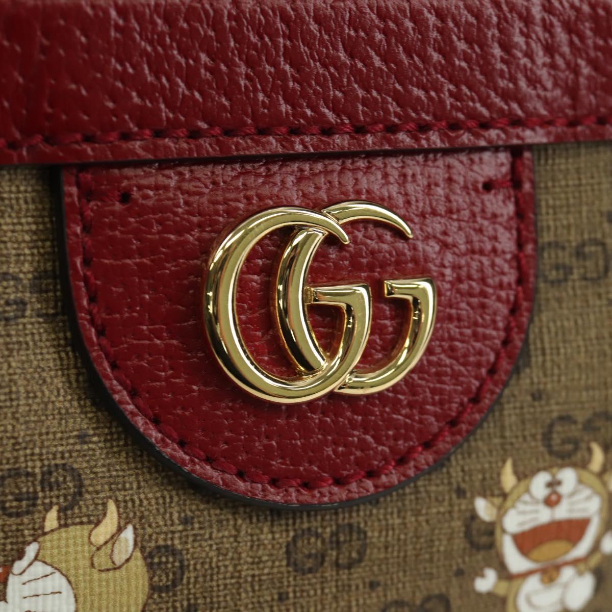 GUCCI Micro GG Supreme Doraemon Collaboration Bag PVC 655596 Auth YKZ730SAM