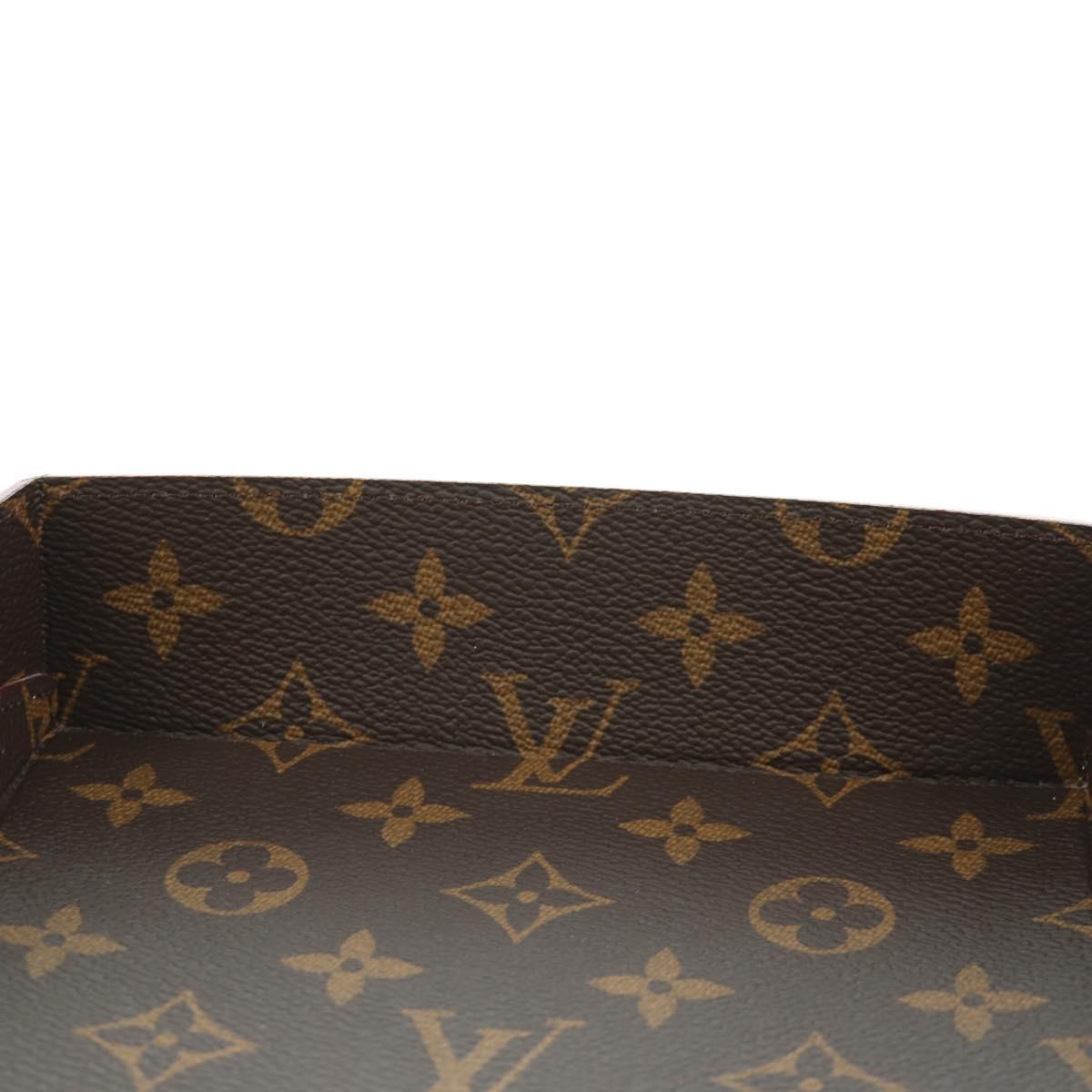 LOUIS VUITTON Monogram Wood Posh MM Accessory Case GI0150 LV Auth YKZ746M