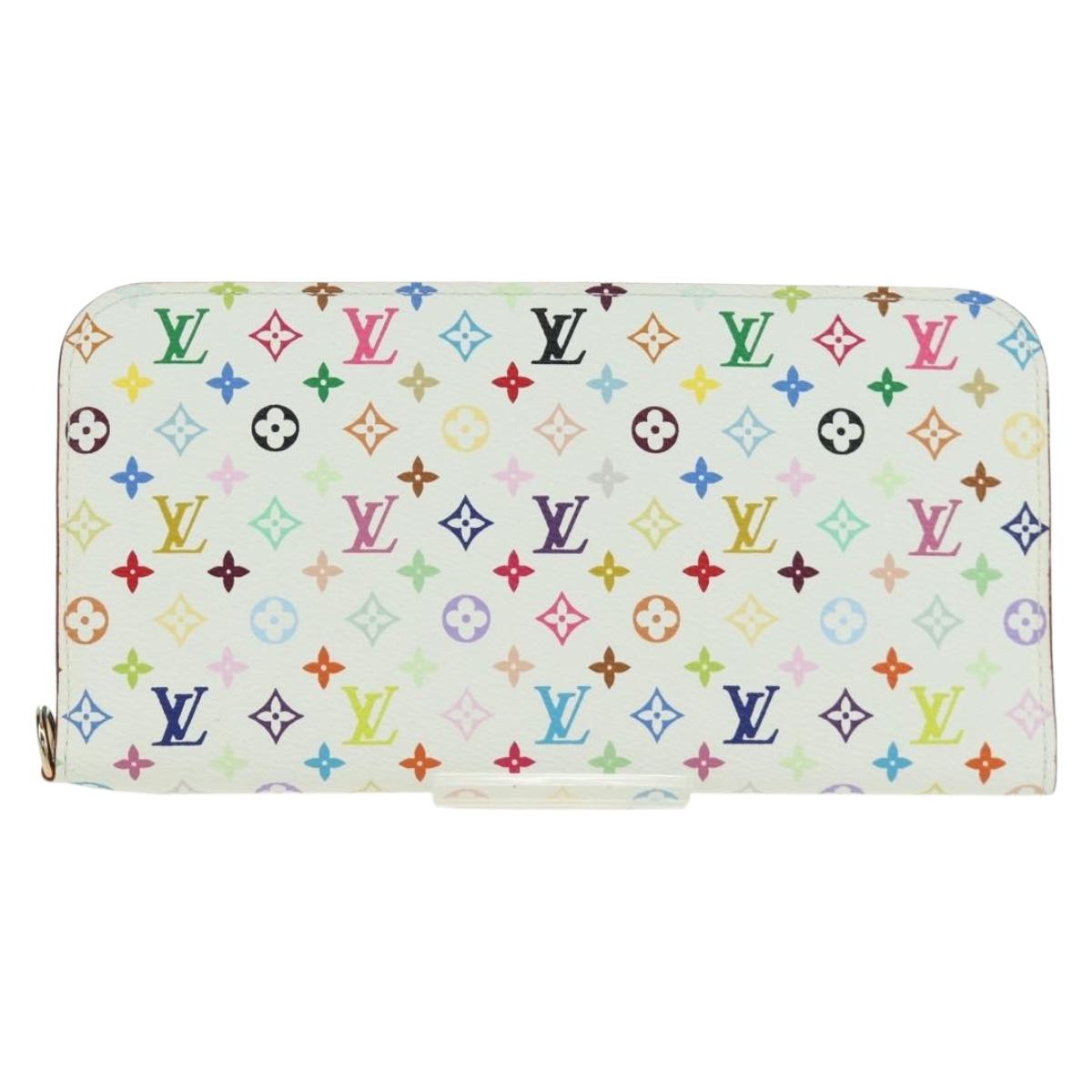 LOUIS VUITTON Multicolor PortefeuilleInsolite Wallet White M93750 Auth YKZ751SAM