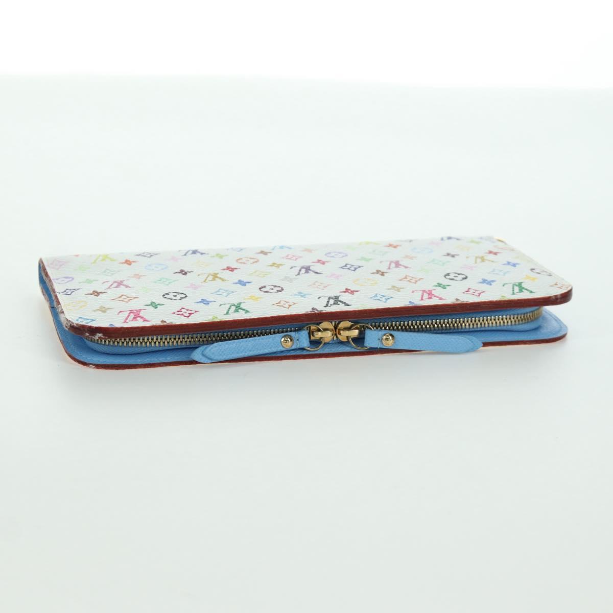 LOUIS VUITTON Multicolor PortefeuilleInsolite Wallet White M93750 Auth YKZ751SAM