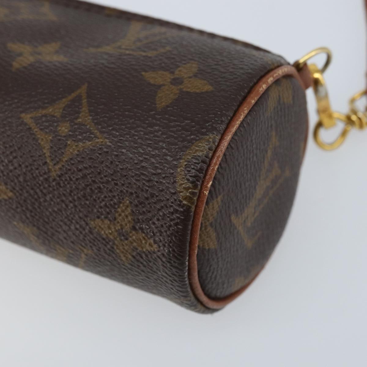 LOUIS VUITTON Monogram Papillon Pouch LV Auth YKZ758A