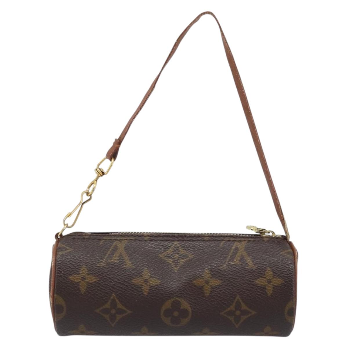 LOUIS VUITTON Monogram Papillon Pouch LV Auth YKZ758A