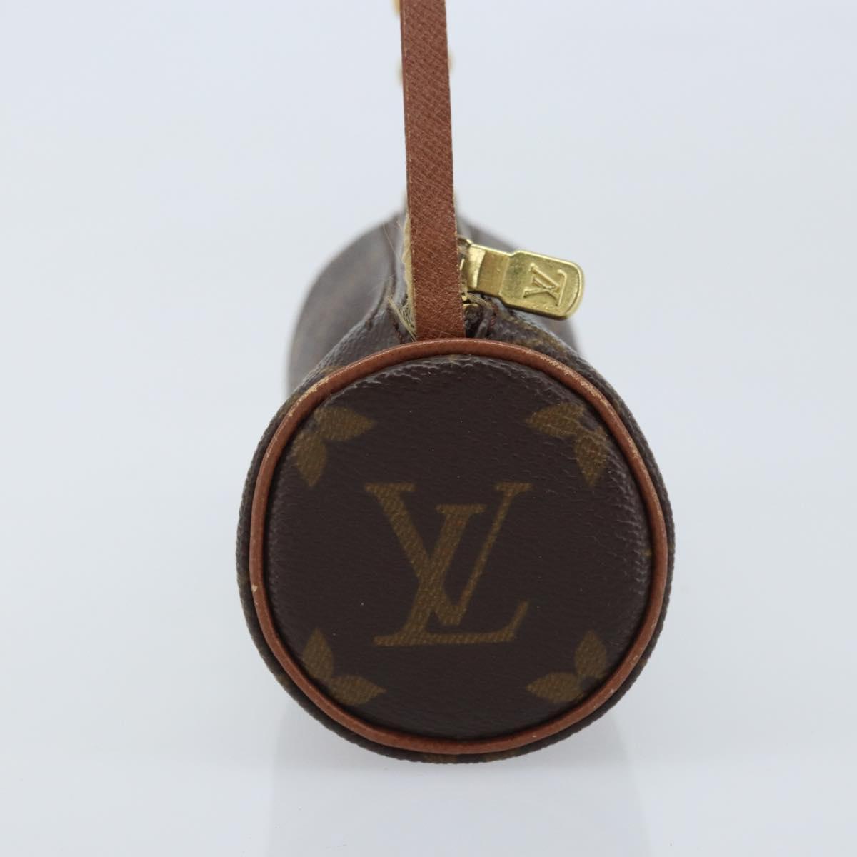 LOUIS VUITTON Monogram Papillon Pouch LV Auth YKZ758A