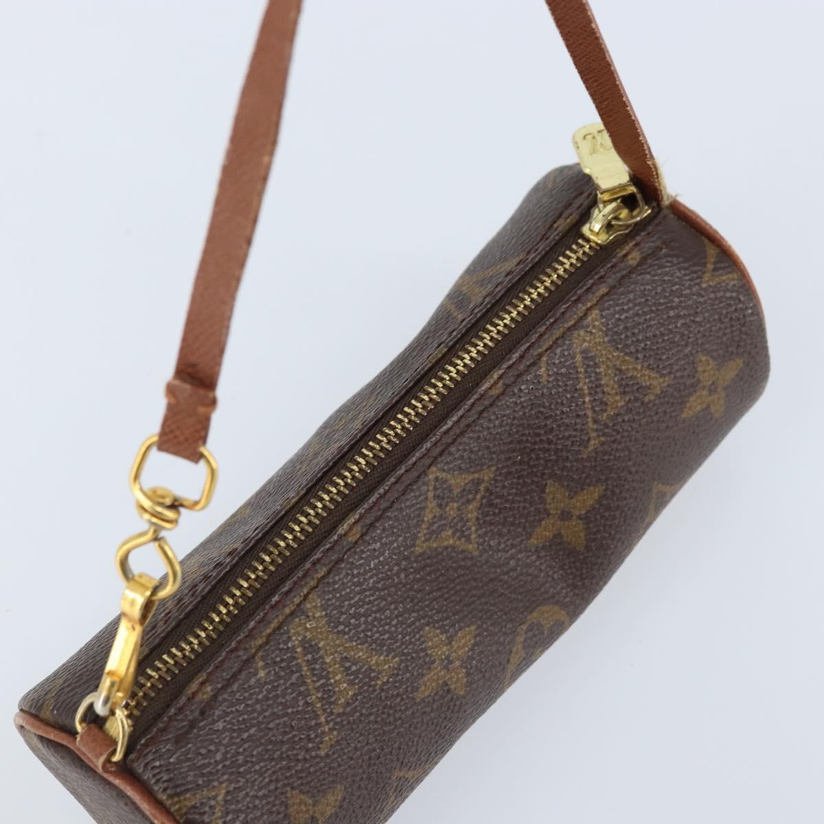 LOUIS VUITTON Monogram Papillon Pouch LV Auth YKZ758A