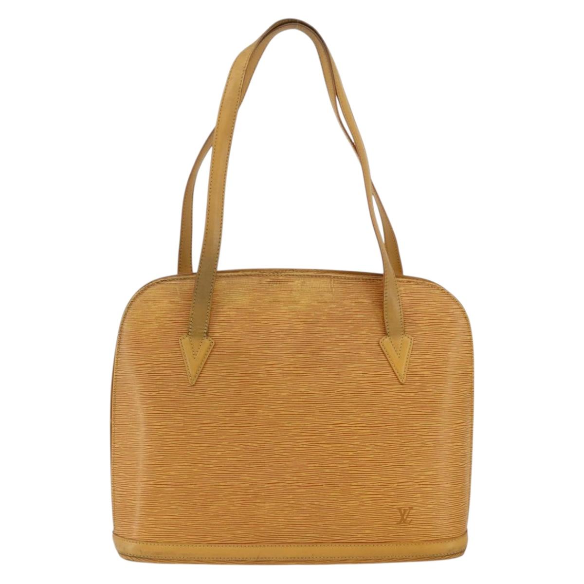 LOUIS VUITTON Epi Lussac Shoulder Bag Yellow M52289 LV Auth YKZ765