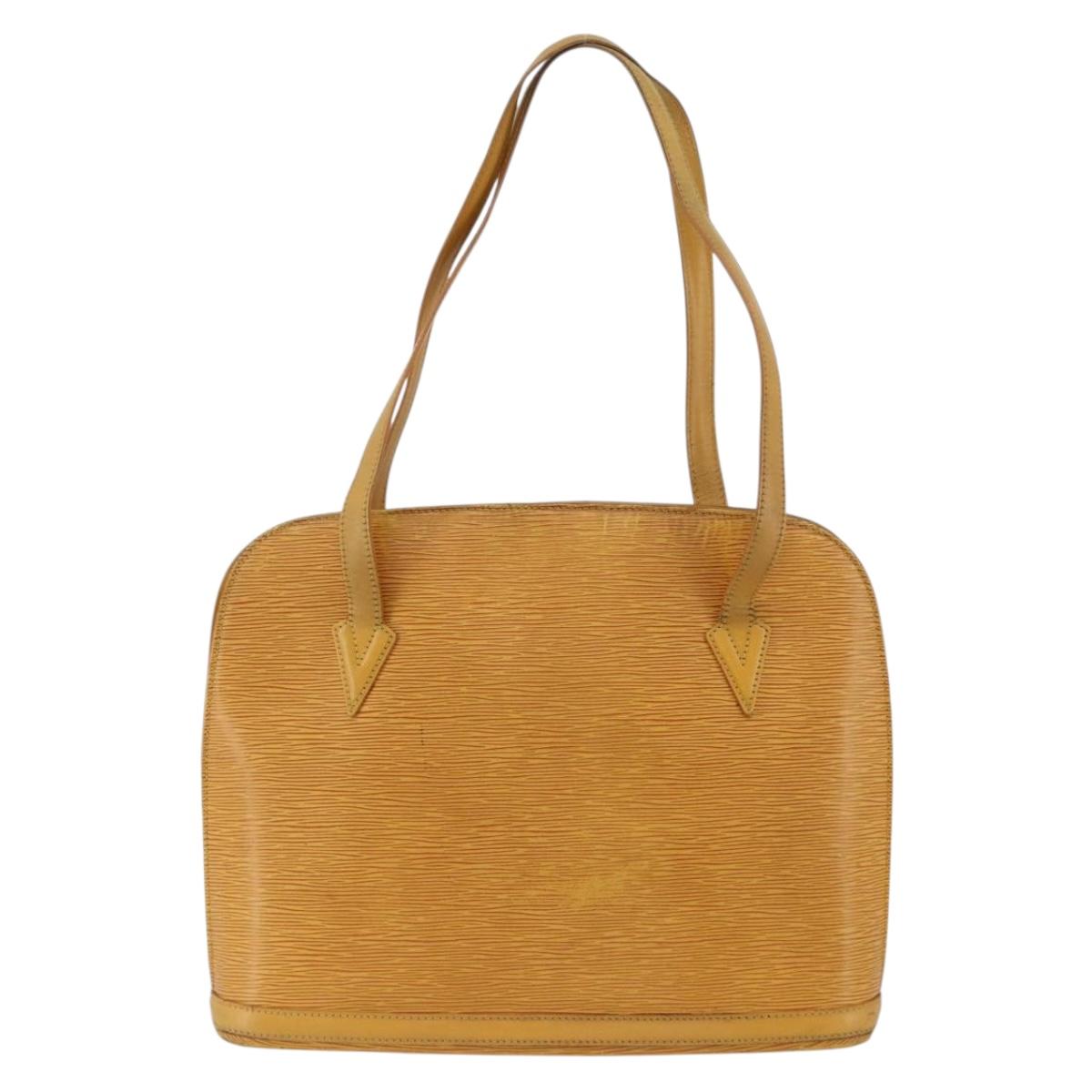 LOUIS VUITTON Epi Lussac Shoulder Bag Yellow M52289 LV Auth YKZ765