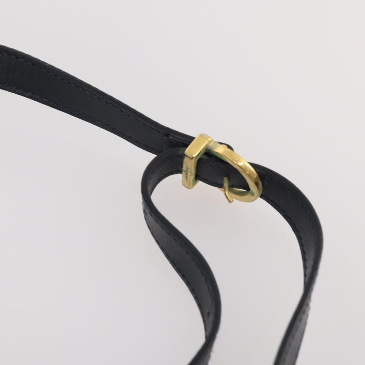 Salvatore Ferragamo Shoulder Bag Leather 2 Set Black Yellow Auth YKZ815