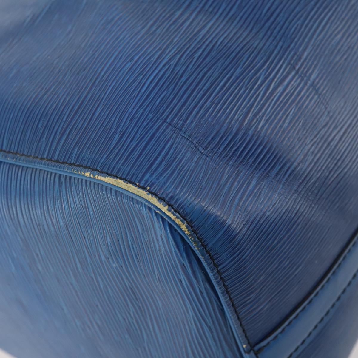LOUIS VUITTON Epi Keepall 45 Boston Bag Blue M42975 LV Auth YKZ880A