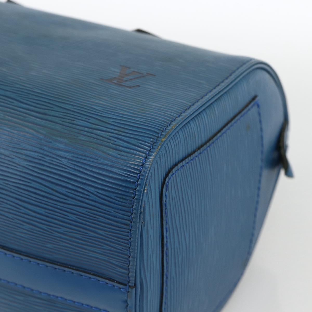 LOUIS VUITTON Epi Speedy 25 Hand Bag Toledo Blue M43015 LV Auth YKZ881A