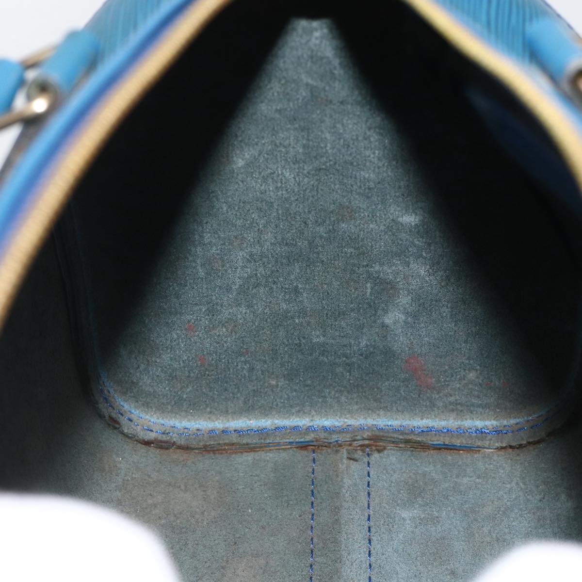 LOUIS VUITTON Epi Speedy 25 Hand Bag Toledo Blue M43015 LV Auth YKZ881A