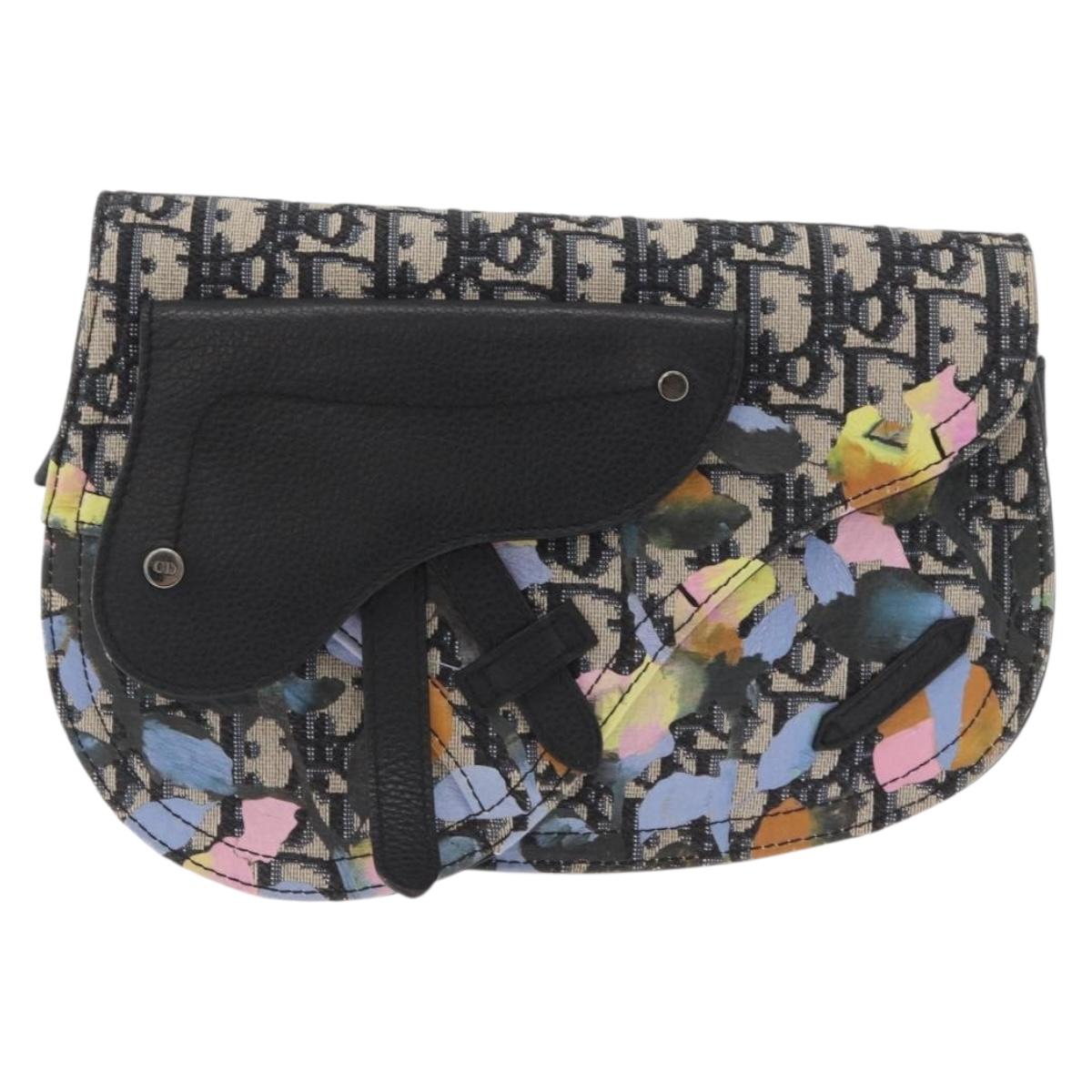 Christian Dior Trotter Canvas Saddle Alex Foxton Collaboration Navy Auth YKZ905M