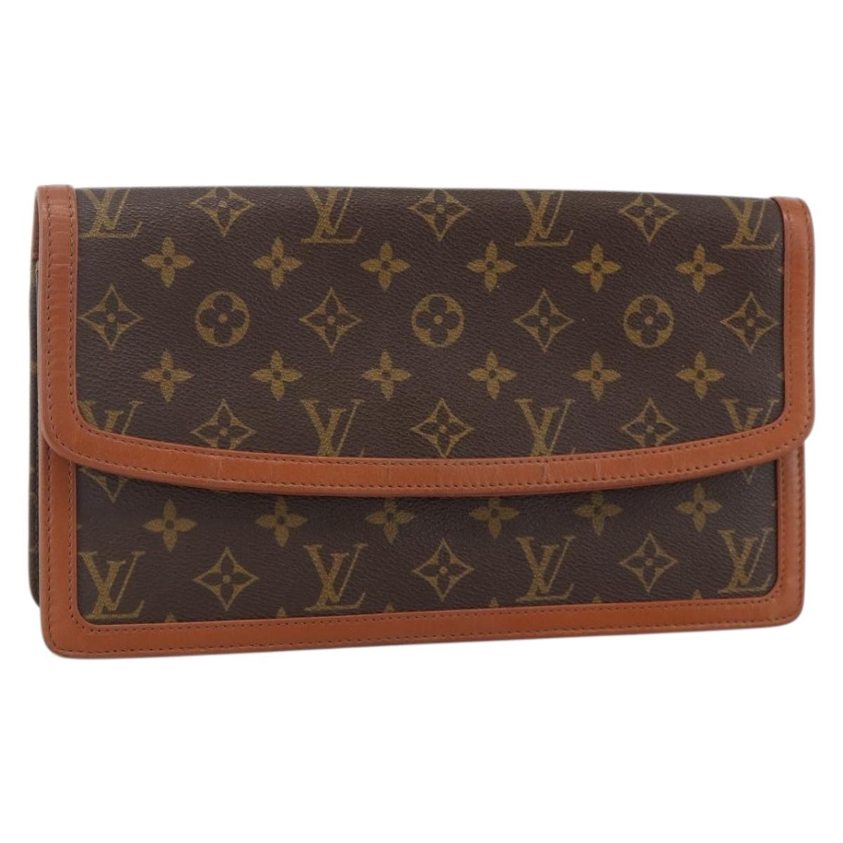 LOUIS VUITTON Monogram Pochette Dam GM Clutch Bag M51810 LV Auth YKZ937