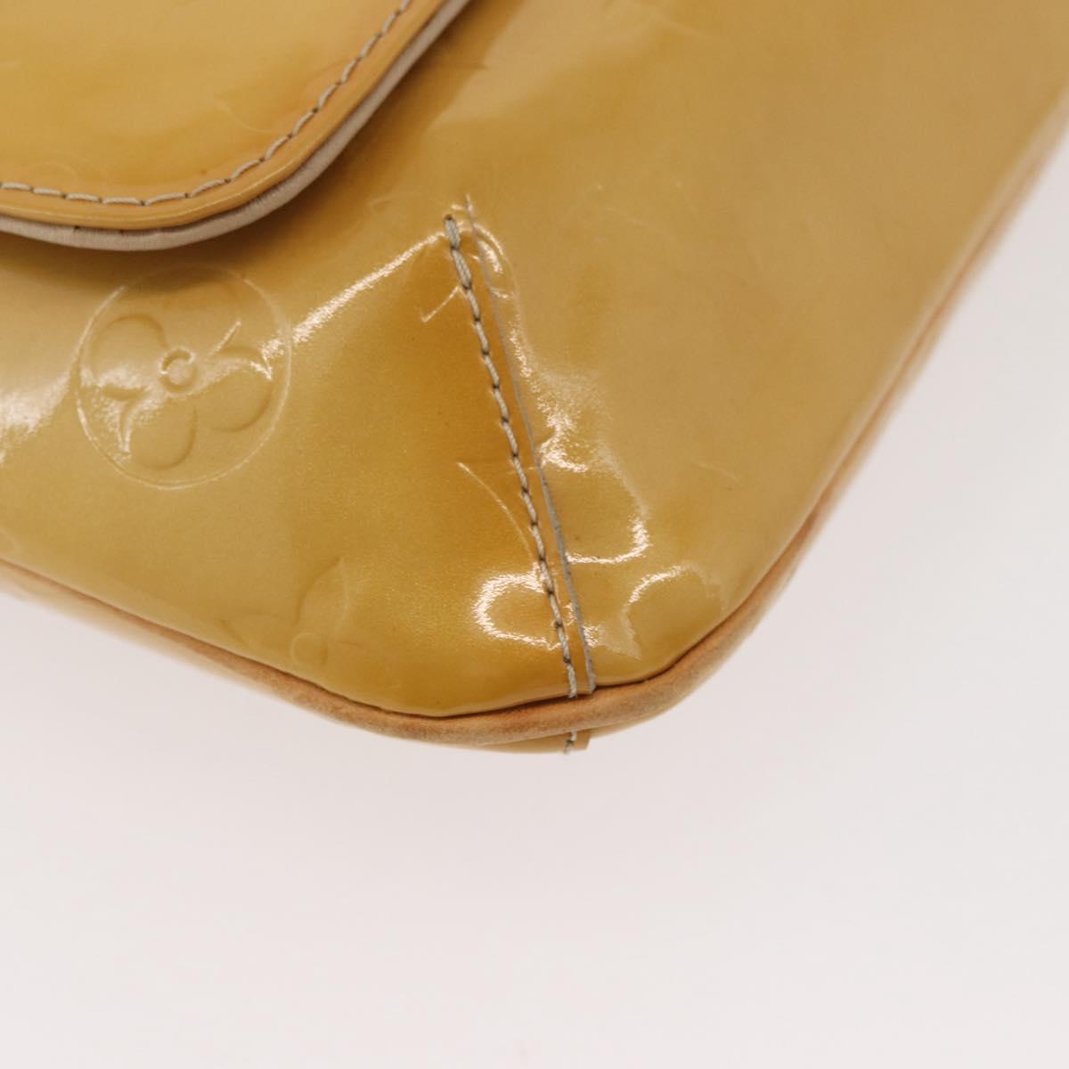 LOUIS VUITTON Monogram Vernis Thompson Street Bag Beige M91301 LV Auth YKZ944