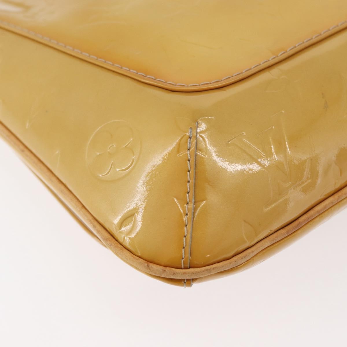 LOUIS VUITTON Monogram Vernis Thompson Street Bag Beige M91301 LV Auth YKZ944