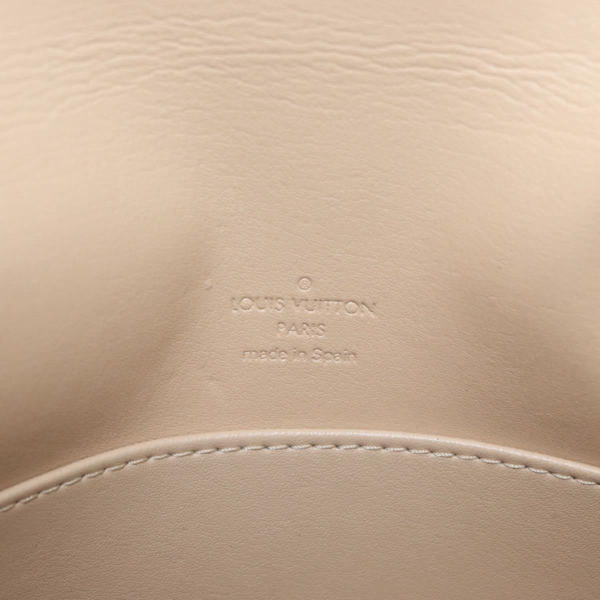 LOUIS VUITTON Monogram Vernis Thompson Street Bag Beige M91301 LV Auth YKZ944