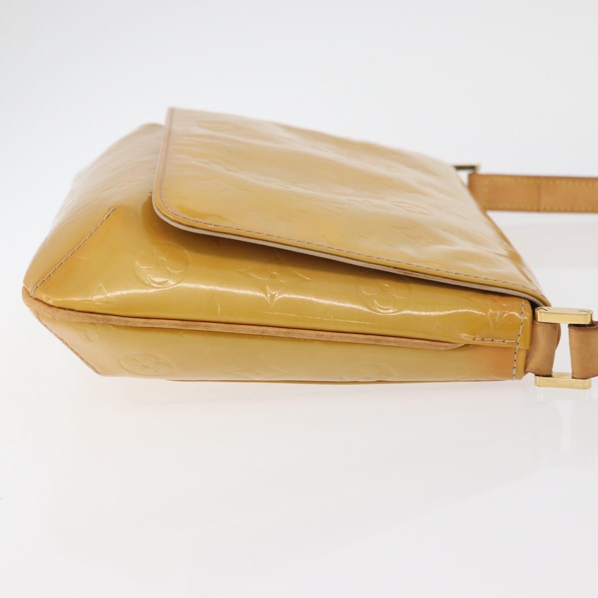 LOUIS VUITTON Monogram Vernis Thompson Street Bag Beige M91301 LV Auth YKZ944