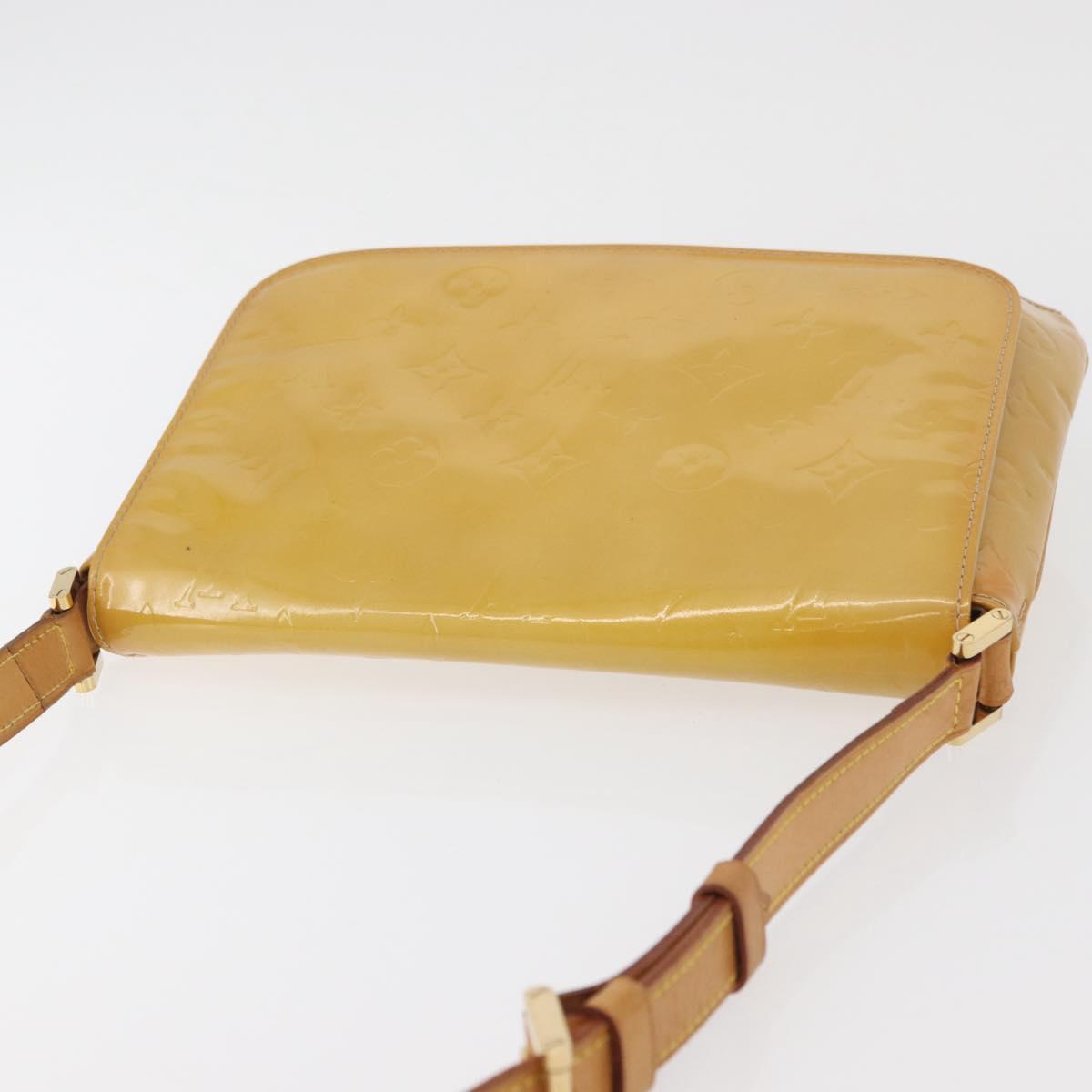 LOUIS VUITTON Monogram Vernis Thompson Street Bag Beige M91301 LV Auth YKZ944
