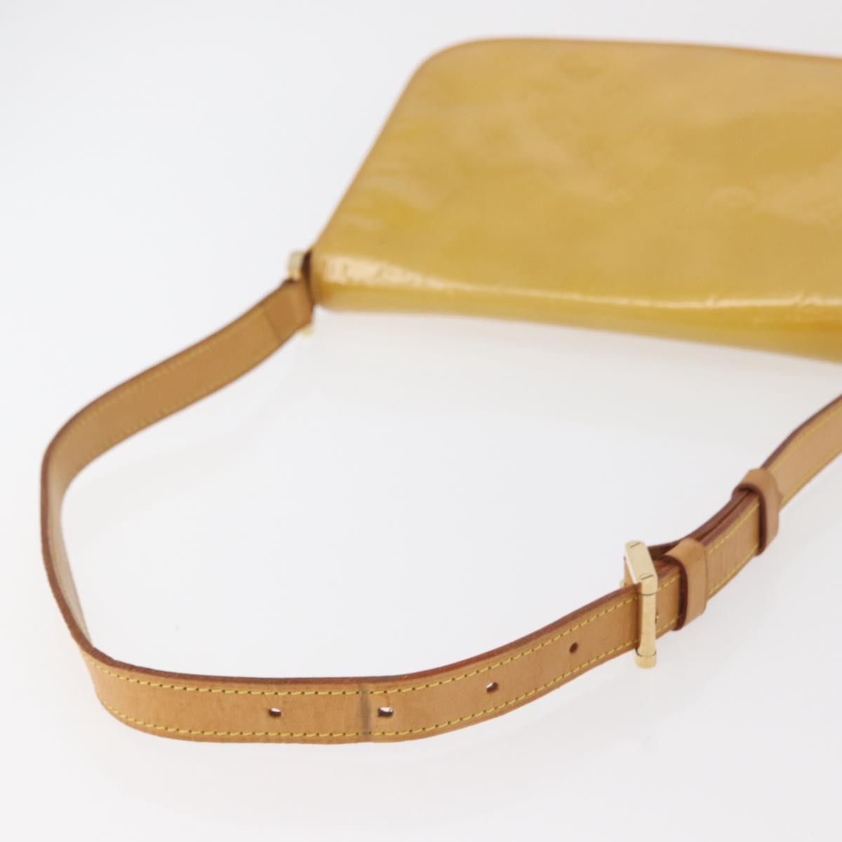 LOUIS VUITTON Monogram Vernis Thompson Street Bag Beige M91301 LV Auth YKZ944