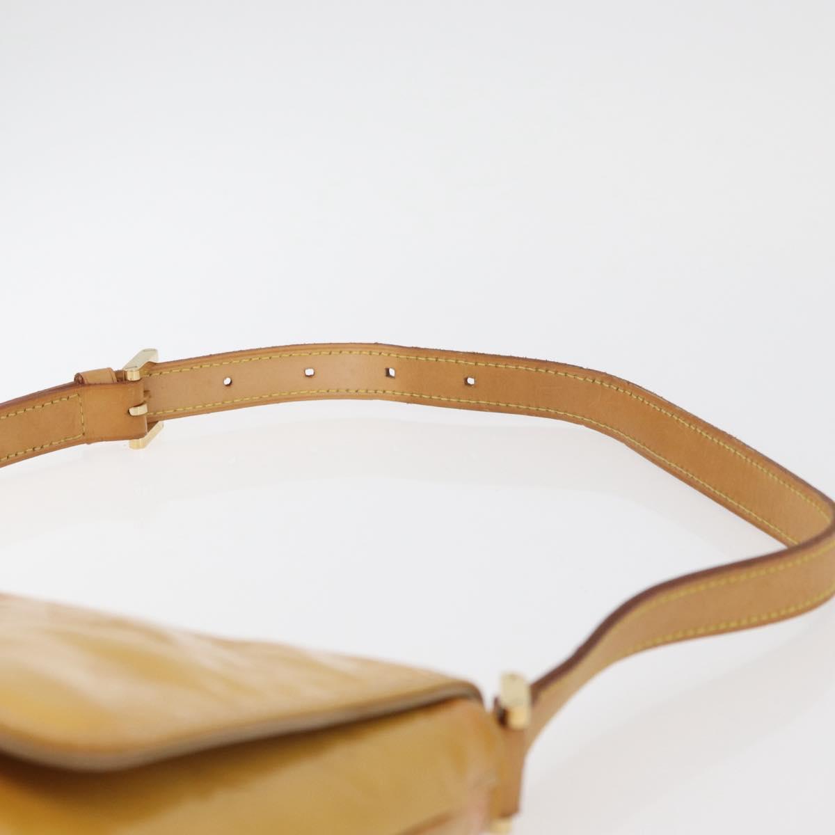 LOUIS VUITTON Monogram Vernis Thompson Street Bag Beige M91301 LV Auth YKZ944