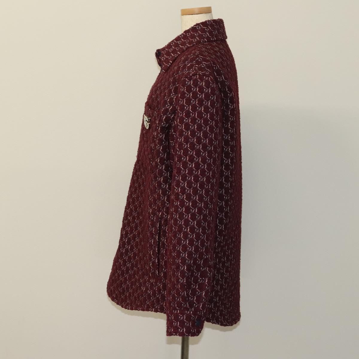 GUCCI Jacket Tweed Red Auth ym002M