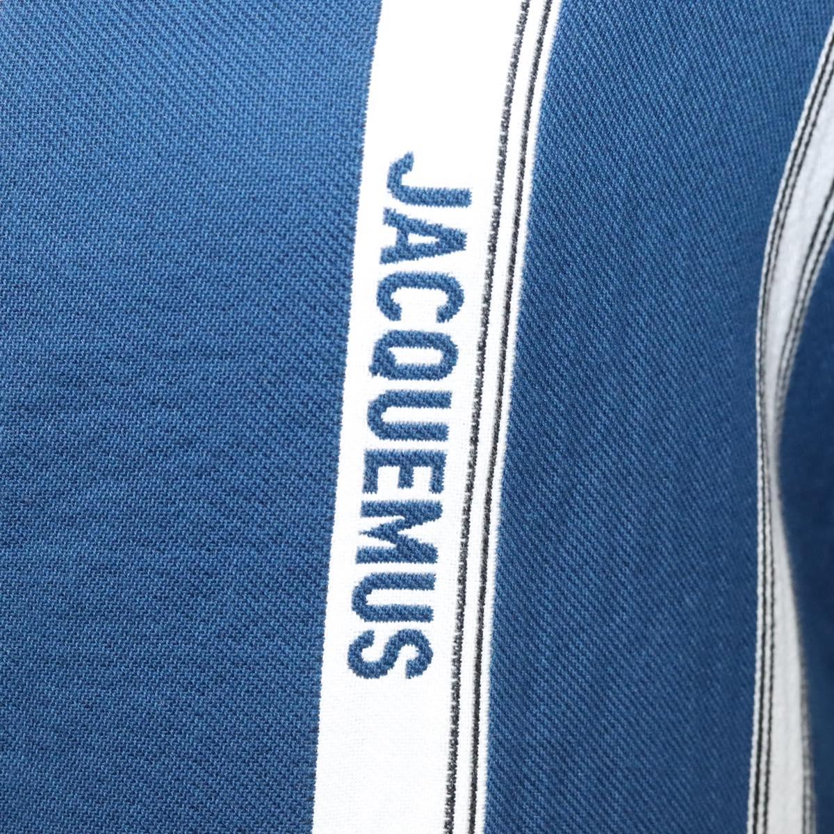 JACQUEMUS Long Sleeve Shirt Cotton Blue Auth ym006M