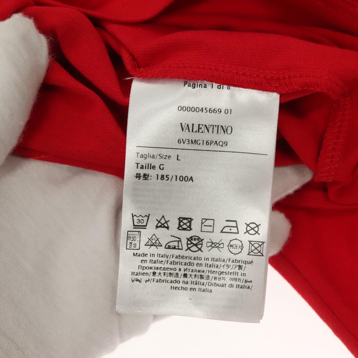 VALENTINO T Shirt Cotton Red Auth ym007M