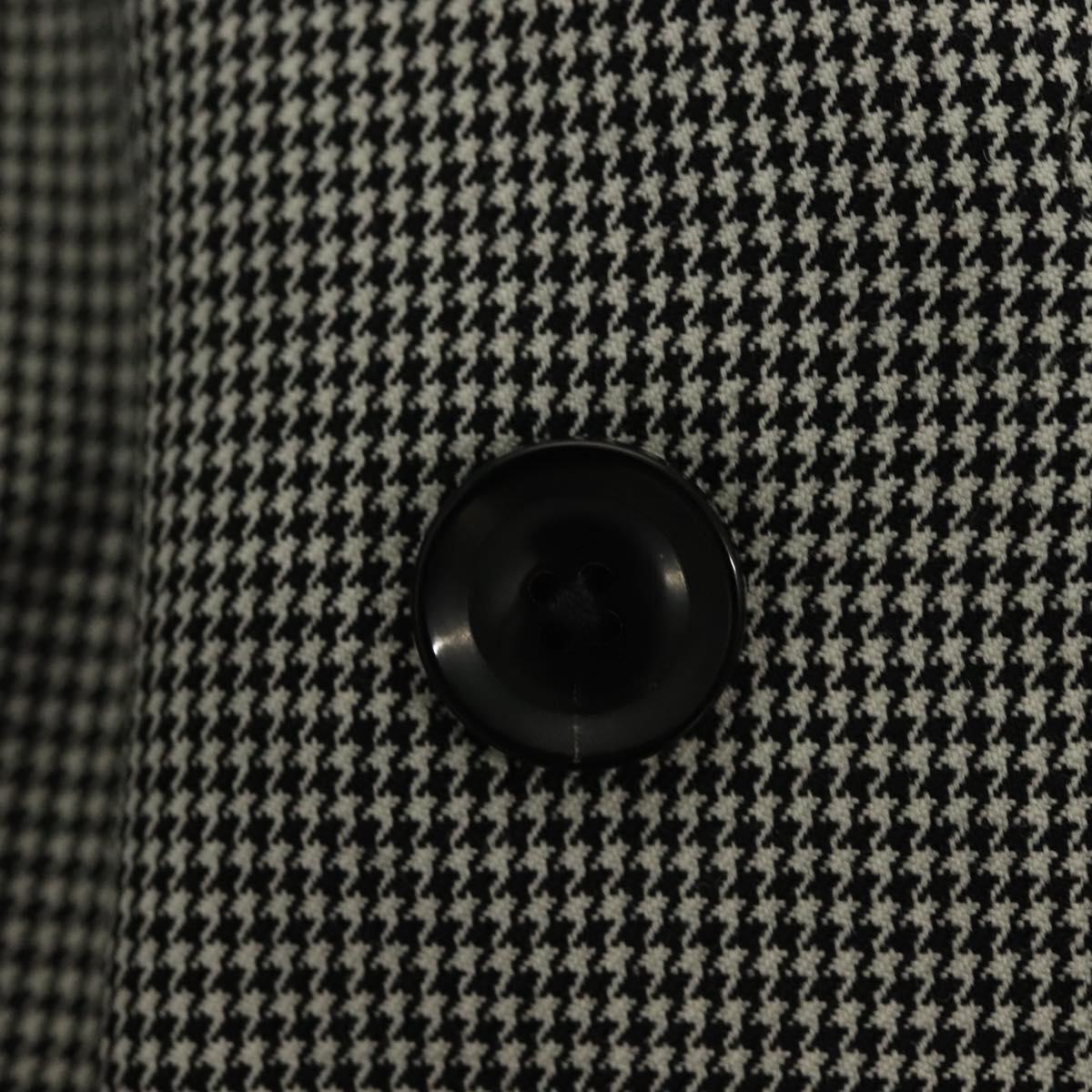 ESTNATION Double Breasted Jacket And Slacks Set Cotton Houndstooth Auth ym030M