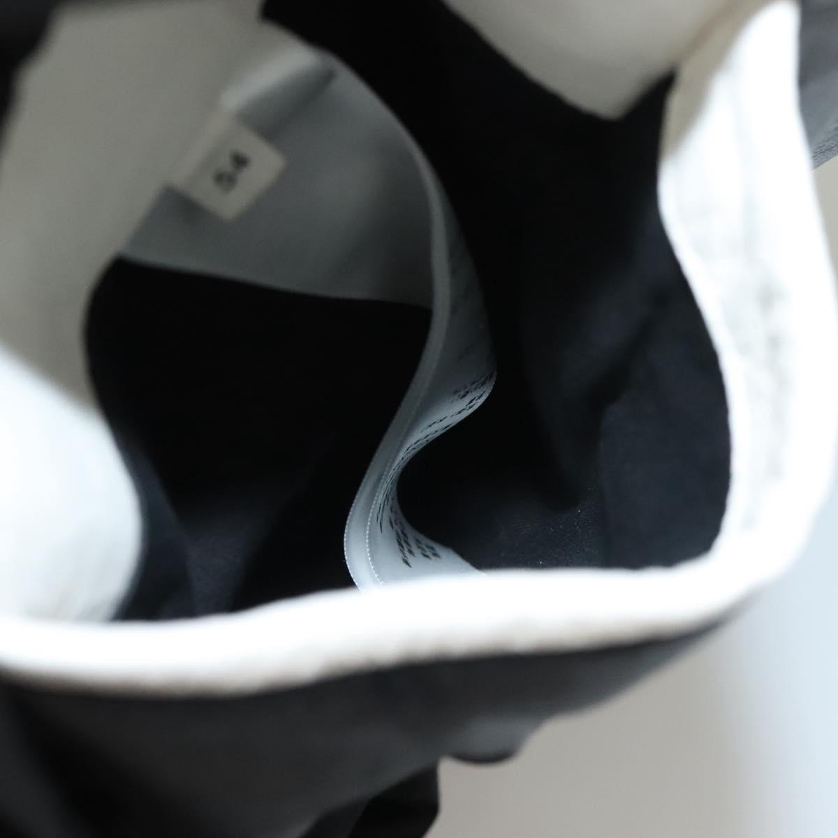 CELINE Leather jacket Jacket Lamb Skin White Black Auth ym037SAM
