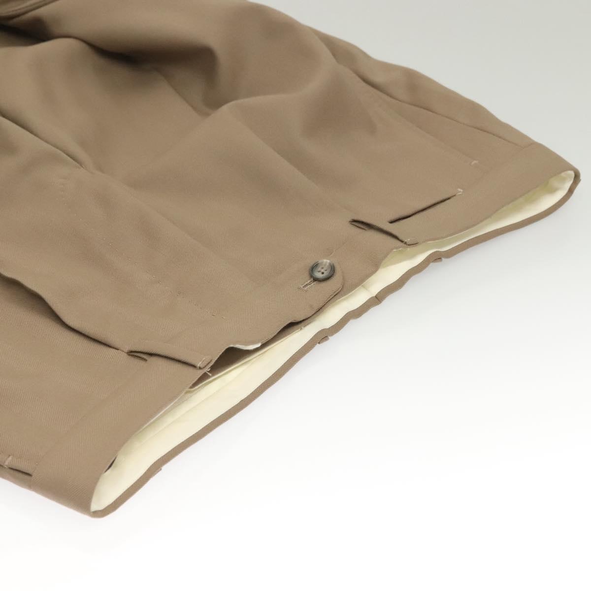 TAGLIATORE Double Breasted Jacket And Slacks Set Wool Beige Auth ym040M