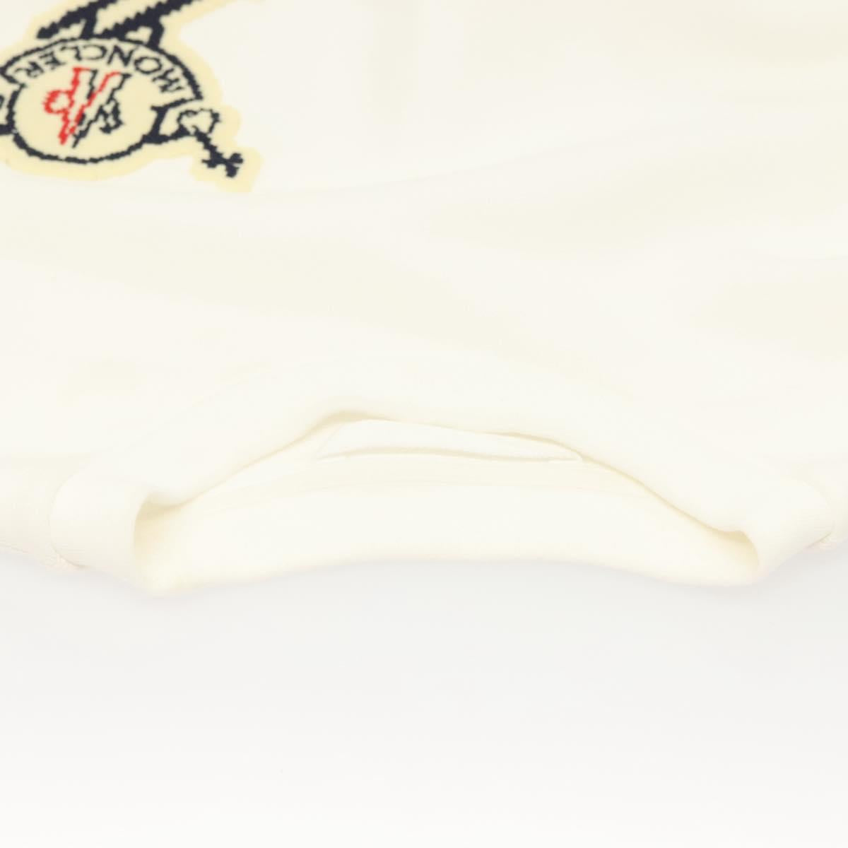 Moncler Long Sleeve Trainer Long Sleeved Cotton White Auth ym041