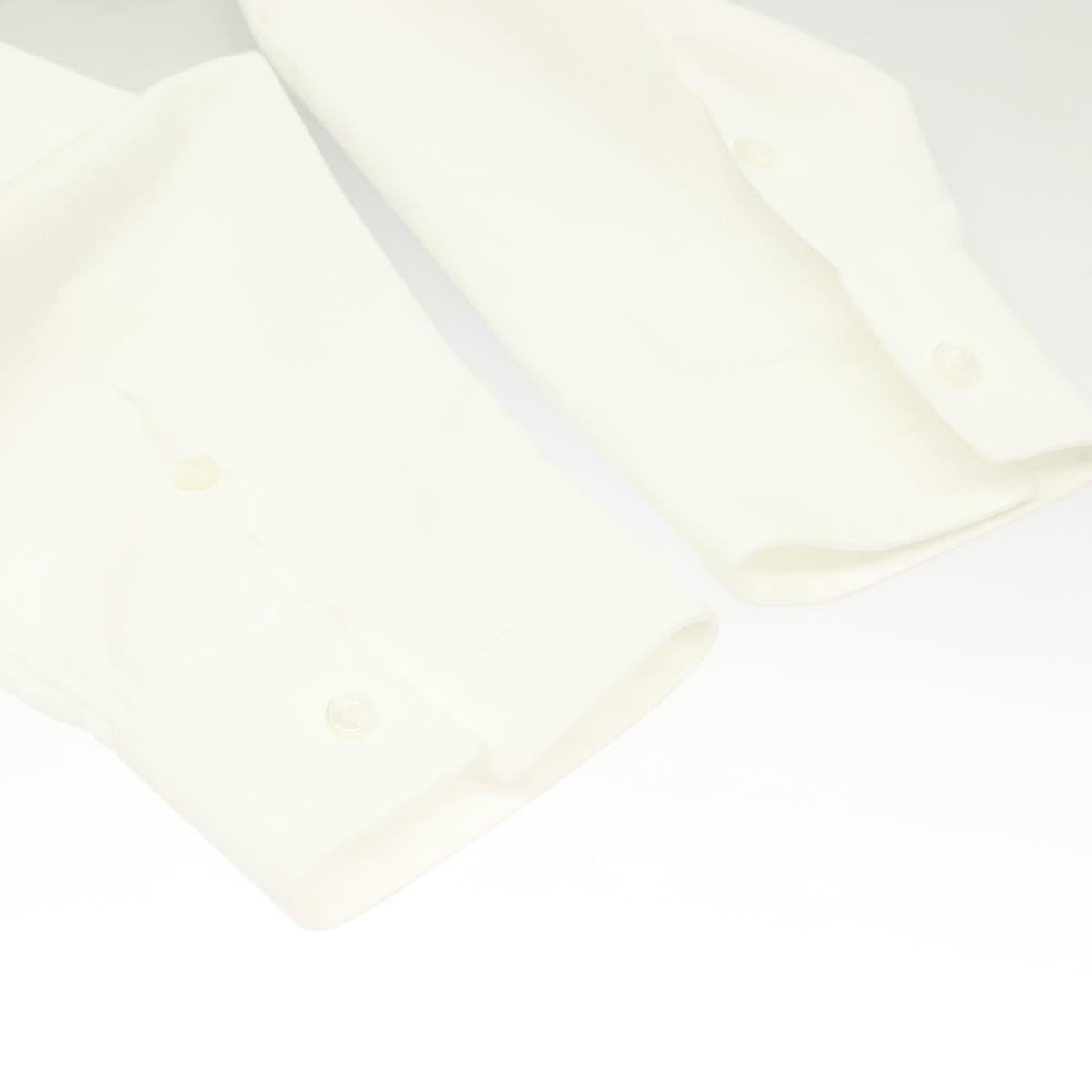 Christian Dior × Sacai Long Sleeved Shirt Cotton White Auth ym052M