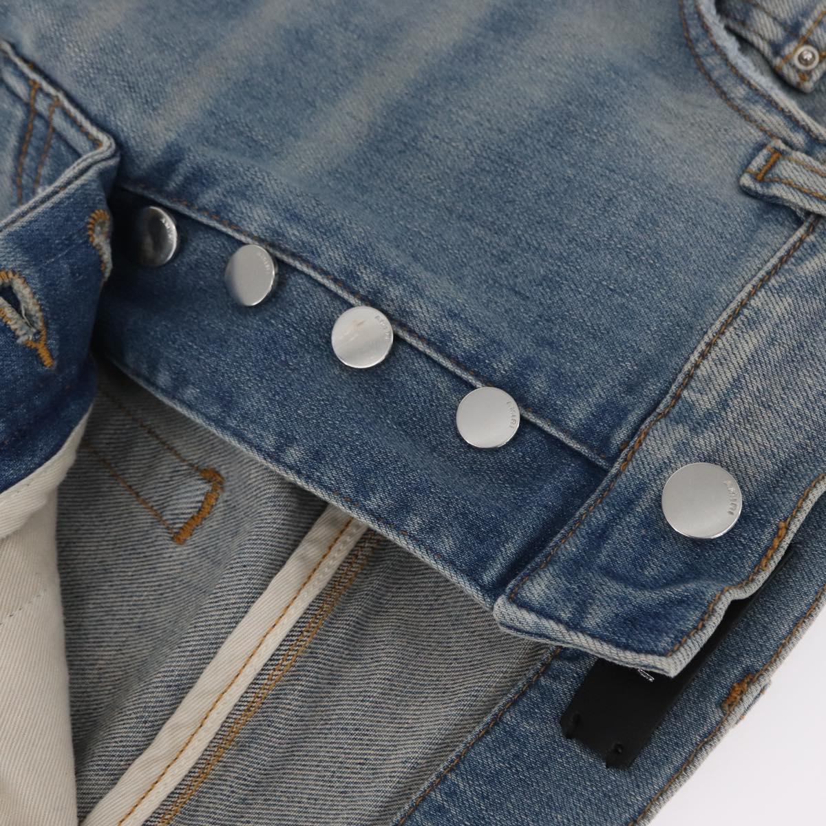 AMIRI Distressed Long Pants Denim 32 Blue Auth ym061M