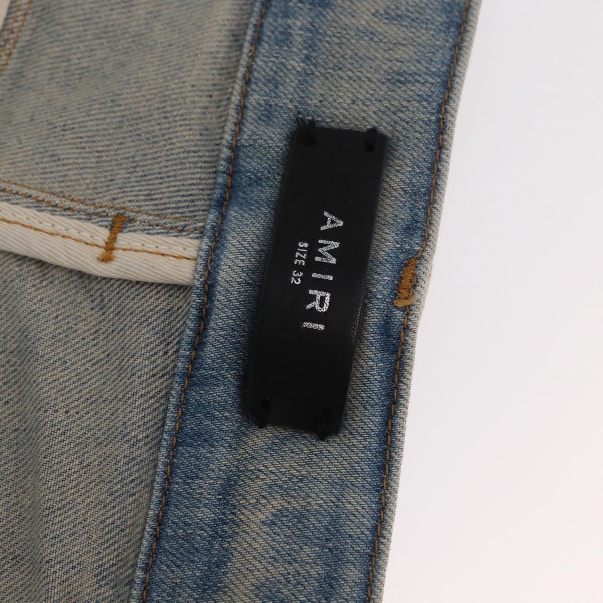 AMIRI Distressed Long Pants Denim 32 Blue Auth ym064M