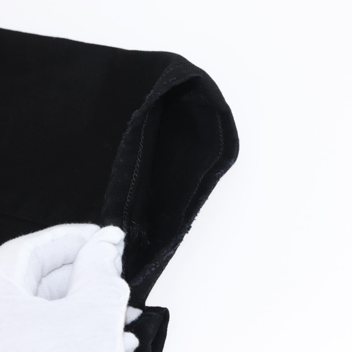 AMIRI Distressed Long Pants Cotton 32 Black Auth ym065M