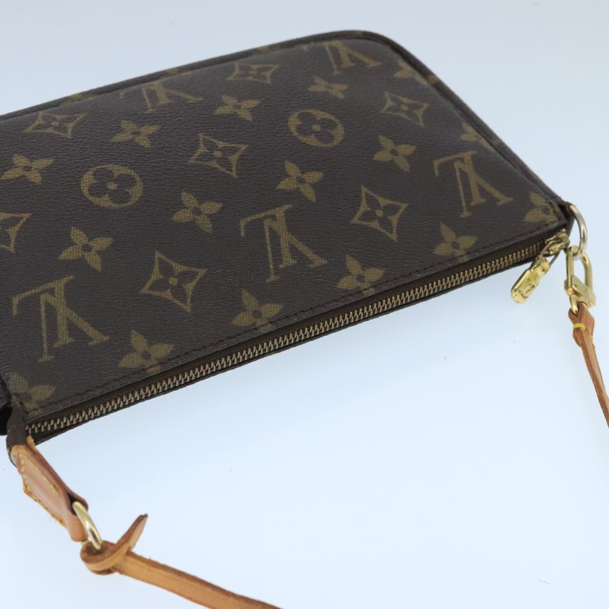 LOUIS VUITTON Monogram Pochette Accessoires Pouch M51980 LV Auth 100000