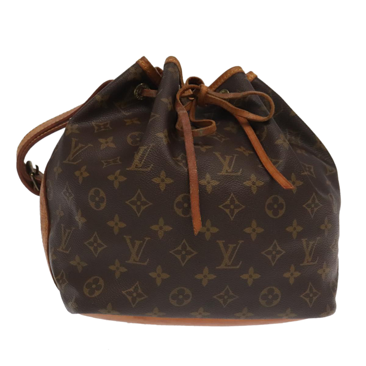 LOUIS VUITTON Monogram Petit Noe Shoulder Bag M42226 LV Auth 100019